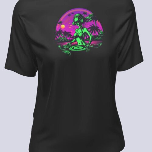 Playera Negra Bikini Rave