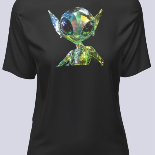 Playera Negra Hada de Vidrio