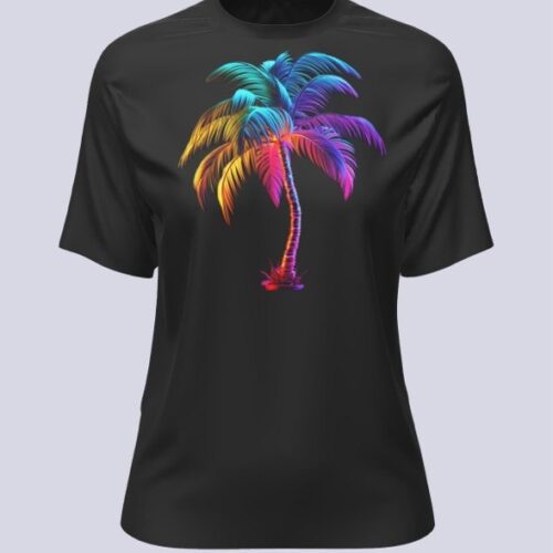 Playera Negra Palmera