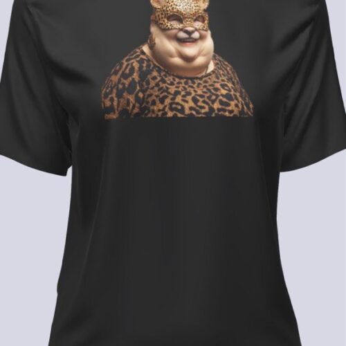 Playera Negra Lady Cheetah